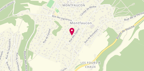 Plan de JALLON Claudine - Psychologue, 6 Rue des Sapins, 25660 Montfaucon