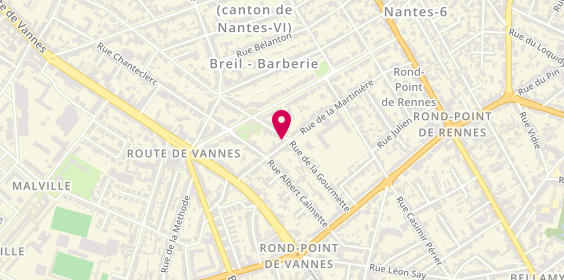 Plan de CHABANNES Dominique - Psychologue Nantes, 49 Rue de la Gourmette, 44300 Nantes