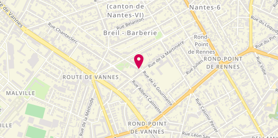 Plan de VIGNAUD Violaine, 49 Rue Gourmette, 44300 Nantes