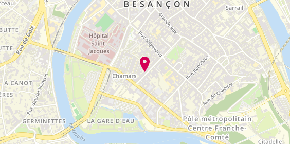 Plan de Elise BERNARD Psychologue, 24 Rue de la Préfecture, 25000 Besançon