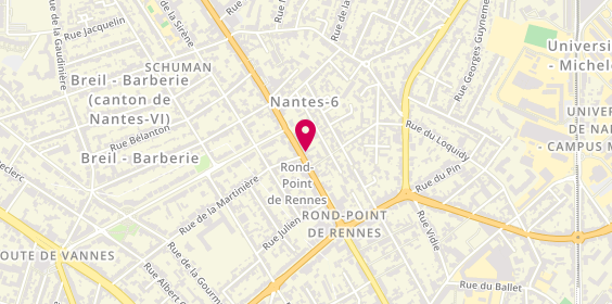 Plan de Béatrice J DE WISSOCQ Psychologue Nantes, 32 Boulevard Robert Schuman, 44300 Nantes