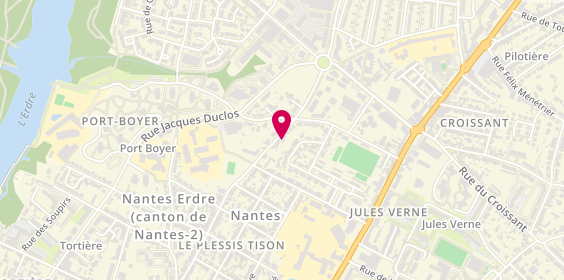 Plan de Mathilde USUREAU - Psychologue, 132 Route de Saint-Joseph, 44300 Nantes