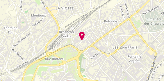 Plan de Gaoxengen LY Psychologue santé travail, 9 Rue Alexandre Grosjean, 25000 Besançon