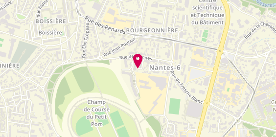 Plan de Pierre MARTINEAU - Psychologue / Neuropsychologue, 16 impasse des Dunes, 44300 Nantes