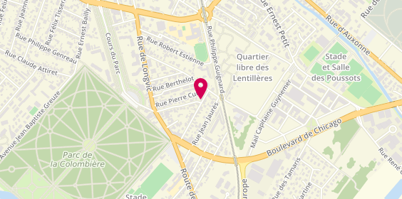 Plan de Delphine BON Psychologue, 19 Rue des Marguerites, 21000 Longvic