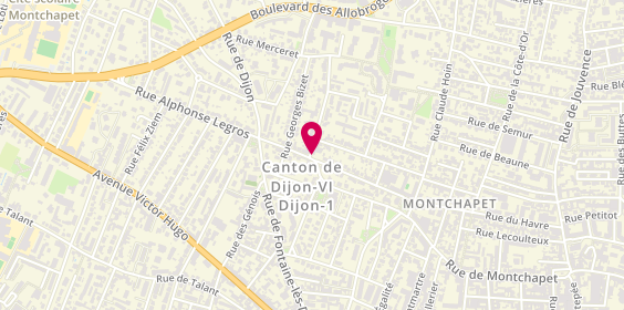 Plan de MATHEY Didier, 2 Rue Alexandre Nicolas, 21000 Dijon