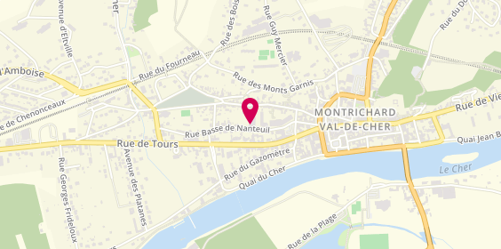 Plan de AGOMESSI Christophe, 8 Rue Basse de Nanteuil, 41400 Montrichard-Val-de-Cher