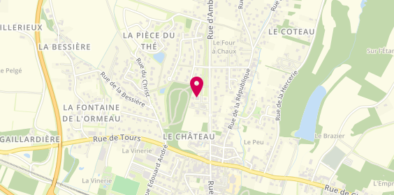 Plan de Psychologue Clinicienne, Maison Médicale
27 Rue d'Amboise, 37150 La Croix-en-Touraine
