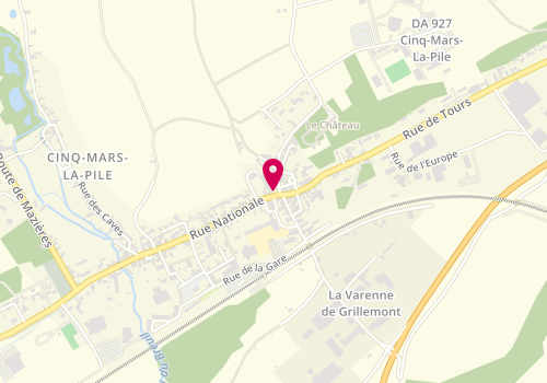 Plan de SELLIER Céline, 4 place de la Mairie, 37130 Cinq-Mars-la-Pile