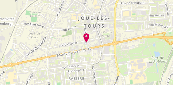 Plan de Claire d'Autume, 18 Rue Rabelais, 37300 Joué-lès-Tours