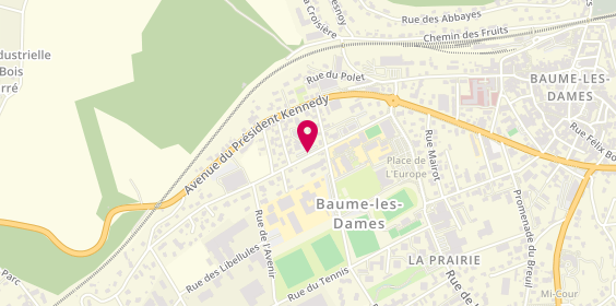 Plan de GAUTHIER Hélène, Maison Médicale 12 Rue Ernest Nicolas, 25110 Baume-les-Dames