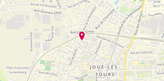 Plan de Maïté Jarrige, 6 Rue Jean Moulin, 37300 Joué-lès-Tours