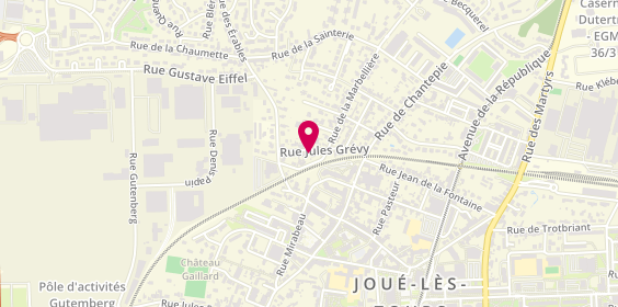Plan de MONTREUIL Christelle, 12 Rue Jules Grevy, 37300 Joué-lès-Tours