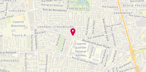 Plan de GHINGARO Isabelle Del, 141 Boulevard Jean Royer, 37000 Tours