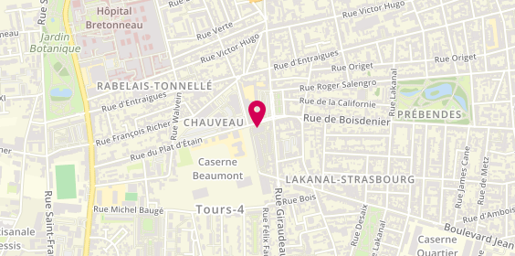Plan de BUILLIT Isabelle, 2 Rue du Plat d'Étain Bureau 209, 37000 Tours