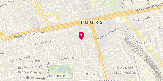 Plan de Catherine HERVE - Psychologue Tours, 42 Rue George Sand, 37000 Tours