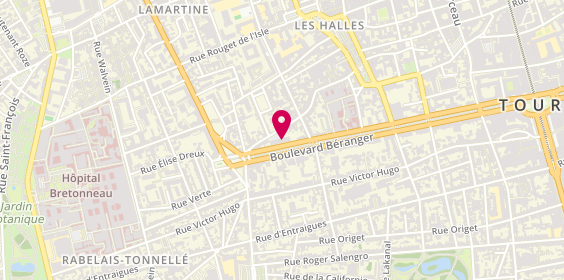 Plan de MICIELI Marie Ange, 71 Boulevard Béranger, 37000 Tours