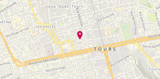 Plan de DURAND Annaïg, 24 Rue de Clocheville, 37000 Tours
