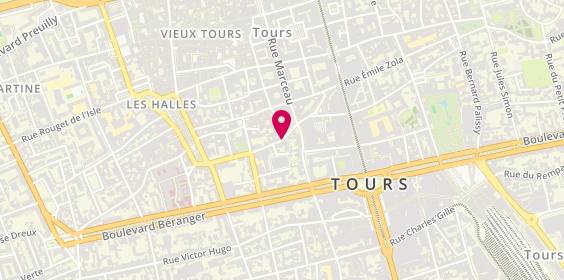Plan de LOSITO Nathalie, 24 Rue de Clocheville, 37000 Tours