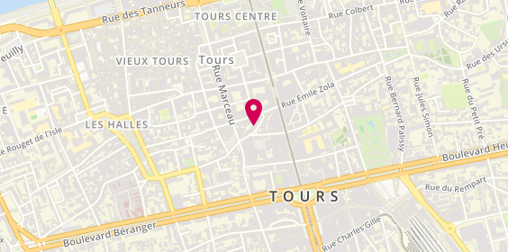 Plan de Charlotte QUENTIN - Psychologue et sophrologue, 9 Rue de Clocheville, 37000 Tours