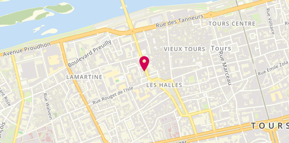 Plan de Virginie BLANCHET DHUISMES, 63 Rue de la Victoire, 37000 Tours