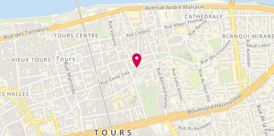 Plan de Nathalie Ripoche, 31 Rue Emile Zola, 37000 Tours