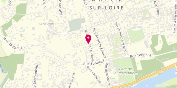 Plan de Béatrice LAHALLE - psychologue, 28 Rue des 3 Tonneaux, 37540 Saint-Cyr-sur-Loire