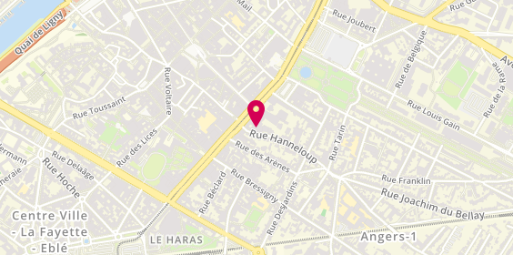 Plan de Ombeline BONDU - Neuropsychologue, 5 Rue Hanneloup, 49100 Angers