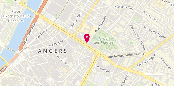 Plan de Charline BODET Psychologue Angers, 84 Rue Boreau, 49100 Angers