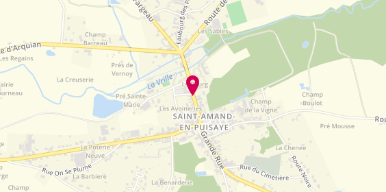 Plan de PERCHE Aline, Maison de Sante Amandinoise 16 Grande Rue, 58310 Saint-Amand-en-Puisaye