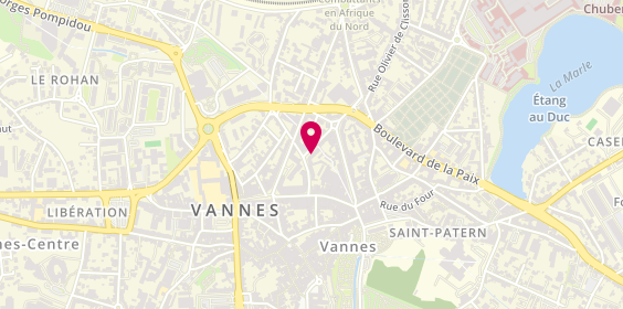 Plan de Psychologue Vannes - Najate LAMANE, 2 Rue du Colonel Pobéguin, 56000 Vannes