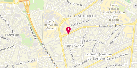 Plan de Farideh Farmani, 60 Rue de Merville, 56100 Lorient