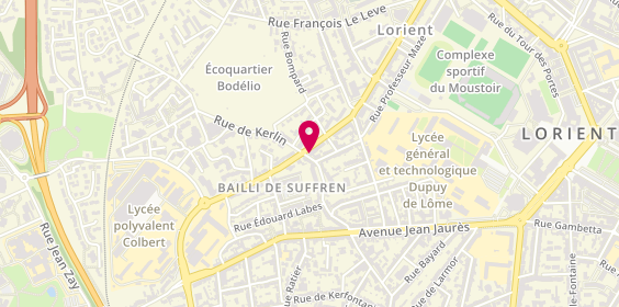 Plan de Florence Harnois Sanchez, 39 Rue Kerlin, 56100 Lorient