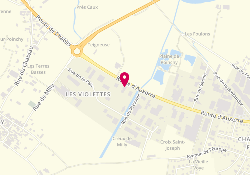 Plan de VIRELY-SOUFFLARD Marion, 29 Route d'Auxerre, 89800 Chablis