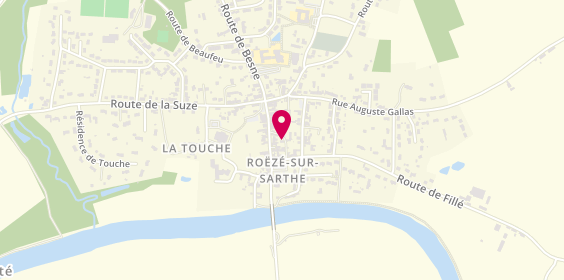 Plan de JOUBERT Sophie, 1 Bis ruelle Sainte Anne, 72210 Roézé-sur-Sarthe
