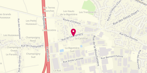 Plan de CHEVRIER Isabelle, 110 Rue de Champoigny, 45140 Ingré