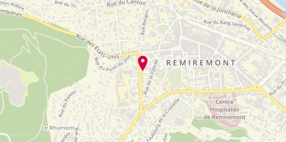 Plan de Anne LEMAIRE Psychologue, 7 Rue de la Mouline, 88200 Remiremont