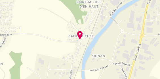Plan de Karline Sachs et Grégoire Guédin - Psychologue, 76 Route de Saint-Michel, 56300 Le Sourn