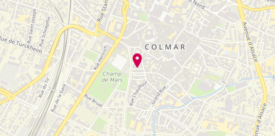 Plan de Jérémy ABRAHAM Psychologue Colmar, 4 Rue Weinemer, 68000 Colmar