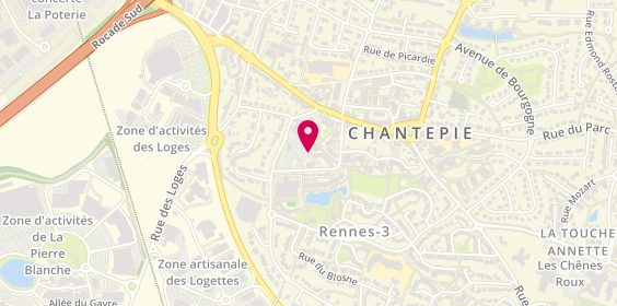 Plan de TRIBALLIER Sandrine, Place Granier, 35135 Chantepie