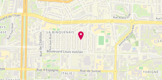 Plan de Léa CARON DE FROMENTEL Psychologue Rennes, 20 Rue Francis Mariotte, 35200 Rennes