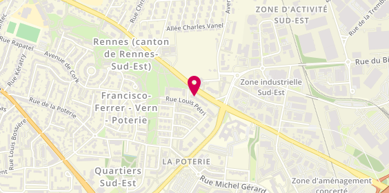 Plan de BELLE Laetitia, 46 Rue Louis Pétri, 35200 Rennes