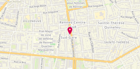 Plan de MENDIBURU Laurent, 120 Rue de l'Alma, 35000 Rennes