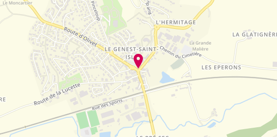 Plan de Cécile le Coq, 1 Place des Commerces, 53940 Le Genest-Saint-Isle