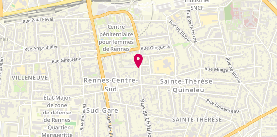 Plan de TREHOT Jacques, 42 Rue de Chatillon, 35000 Rennes