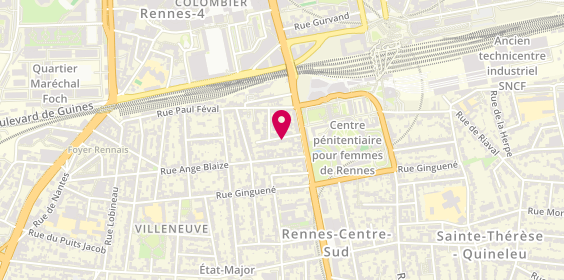 Plan de FLATRES Jean Noel, 7 Rue Hersart de la Villemarque, 35000 Rennes