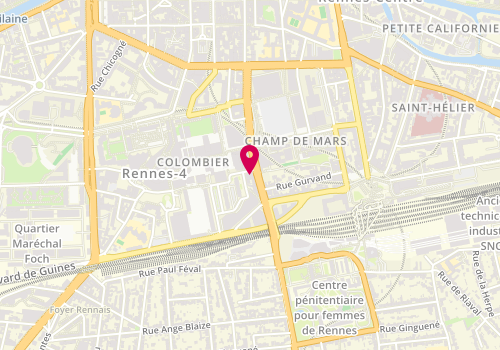 Plan de SAVARY Camille, 2 Rue du Capitaine Maignan, 35000 Rennes