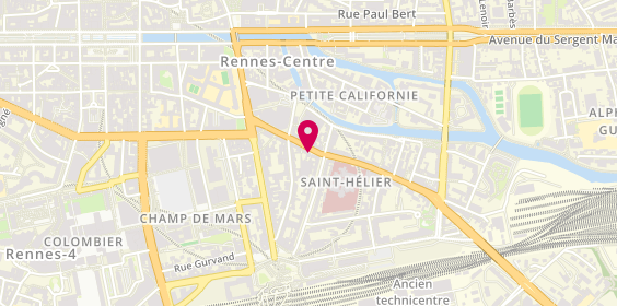 Plan de DES NÉTUMIÈRES ANGÉLIQUE, 34 Rue Saint Hélier, 35000 Rennes