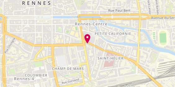 Plan de MAZURIER Sandrine, 6 Rue Saint-Hélier, 35000 Rennes