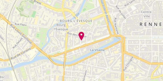 Plan de Cabinet de Psychologie JOGUET Béatrice, 2 Rue Lenée, 35000 Rennes